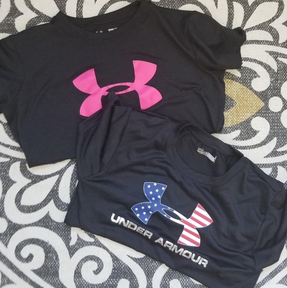 Girls Under Armour Tshirt Set